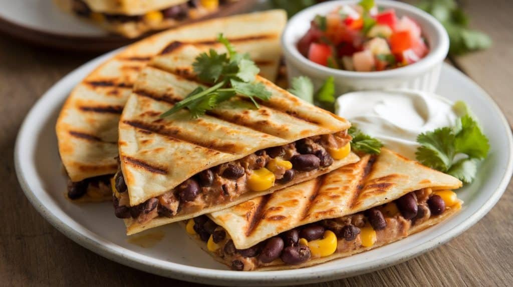 Black Bean and Corn Quesadillas