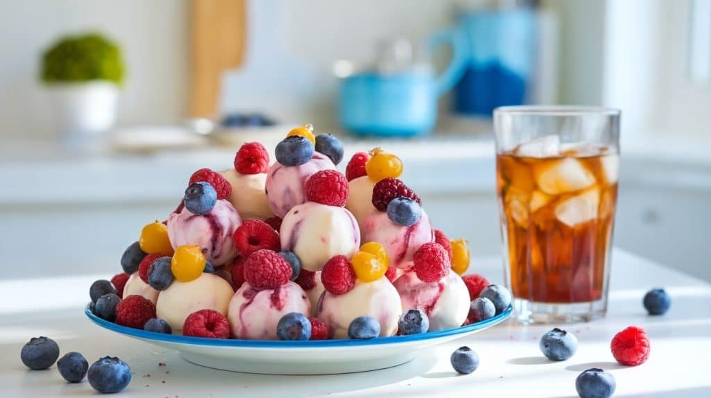 Frozen Yogurt Berry Bites