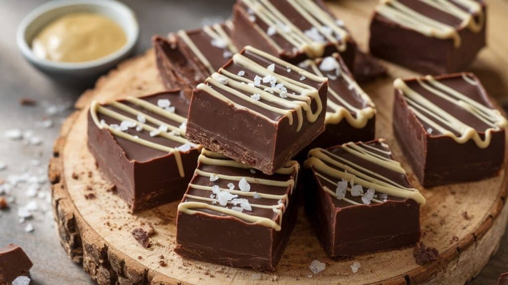 Tahini Dark Chocolate Fudge