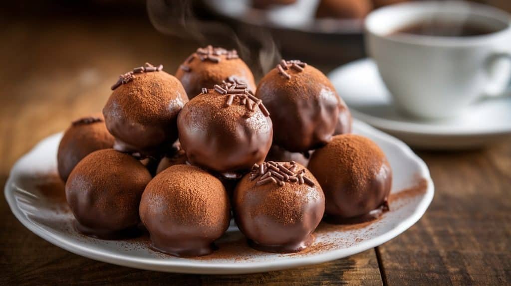 No-Bake Mocha Truffle Balls