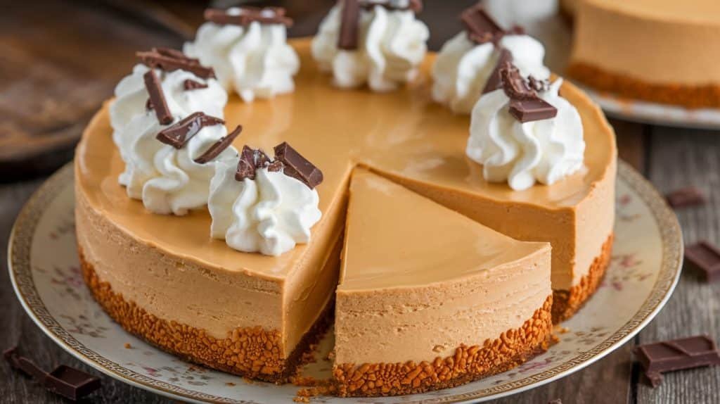 No-Bake Peanut Butter Cheesecake with Pretzel Crust