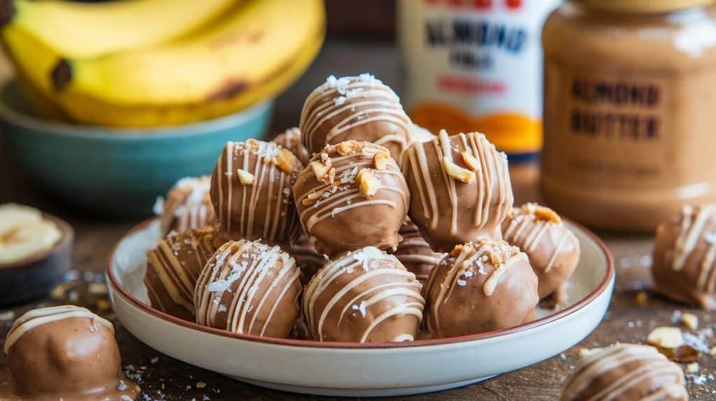 No-Bake Banana Almond Butter Truffles