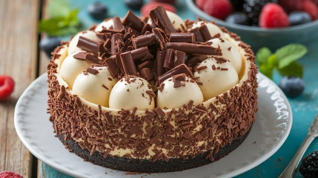 No-Bake Cheesecake with Chocolate Cookie Crust