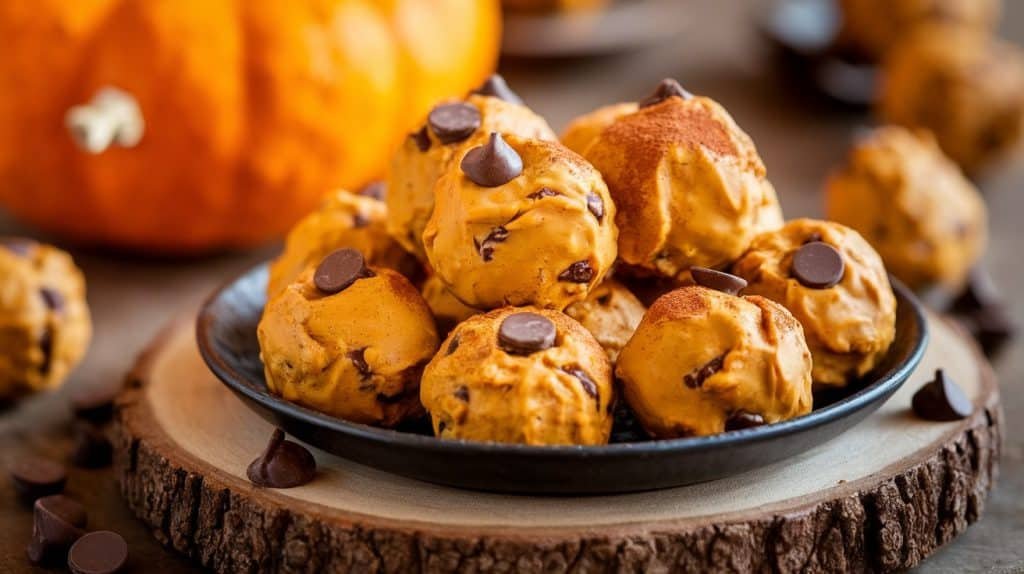 No-Bake Pumpkin Chocolate Chip Energy Bites