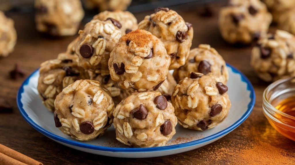 No-Bake Cinnamon Roll Energy Bites
