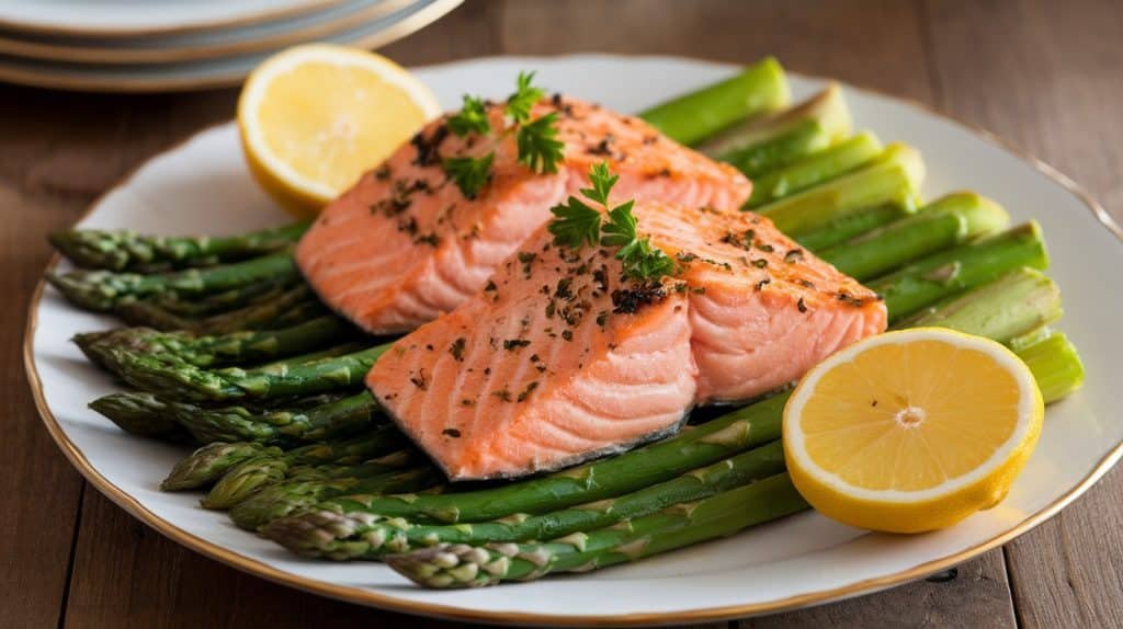 Oven-Baked Salmon & Asparagus