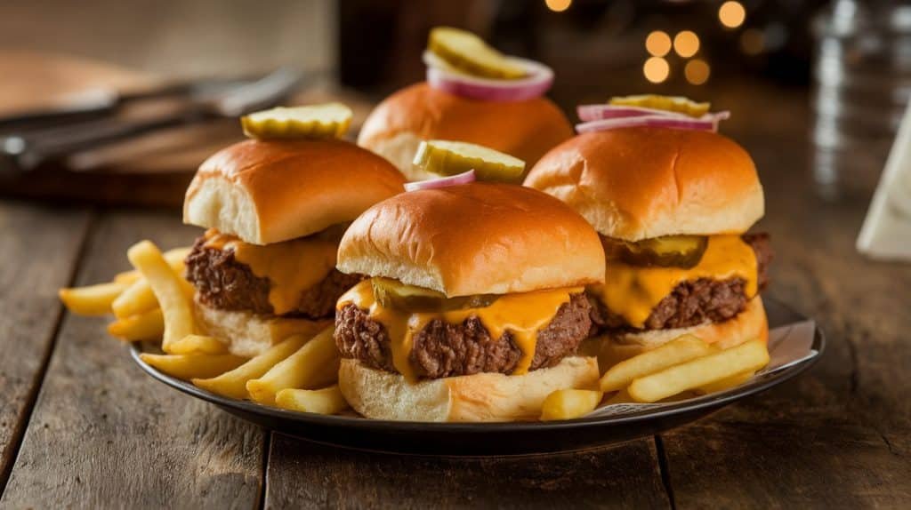 Beef and Cheddar Sliders