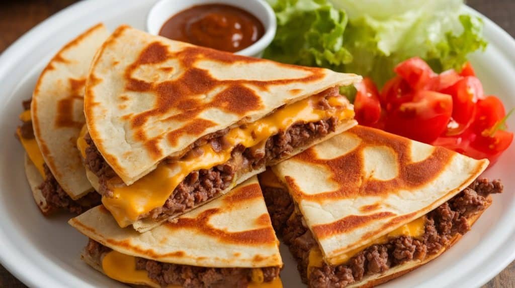 Cheeseburger Quesadillas
