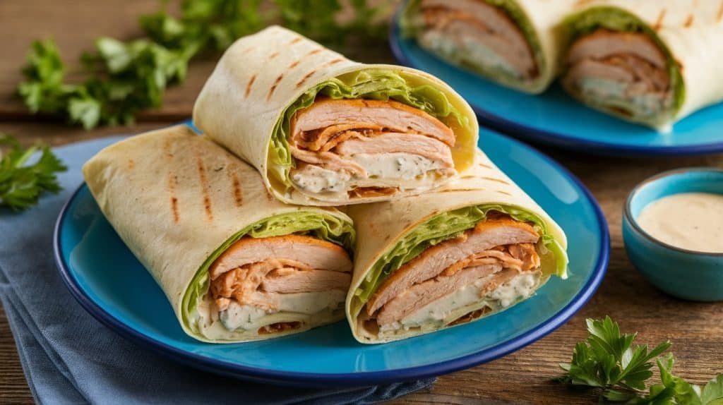 Chicken Caesar Wraps