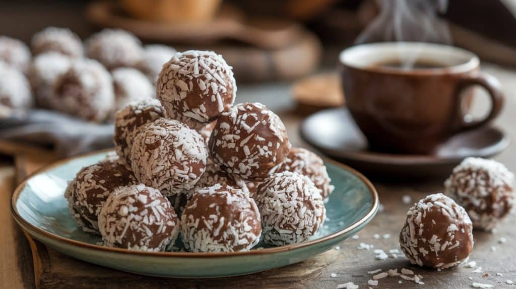 No-Bake Mocha Coconut Energy Balls
