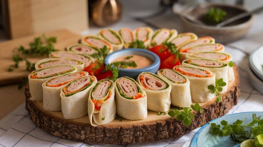 Turkey and Cheese Pinwheels