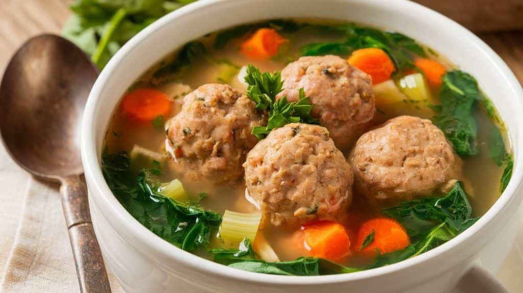 Turkey Meatball Soup