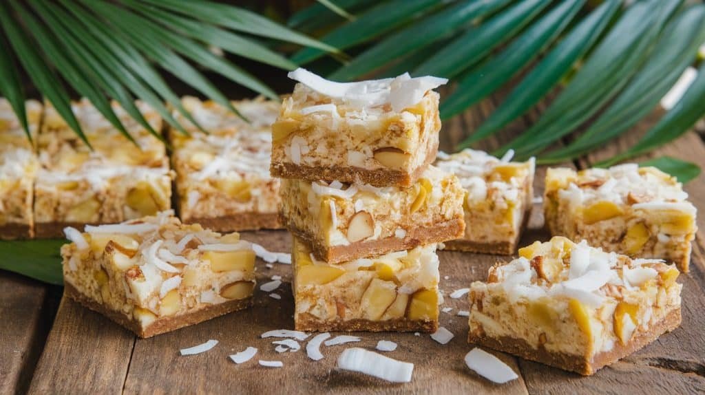 Coconut Macadamia No-Bake Bars