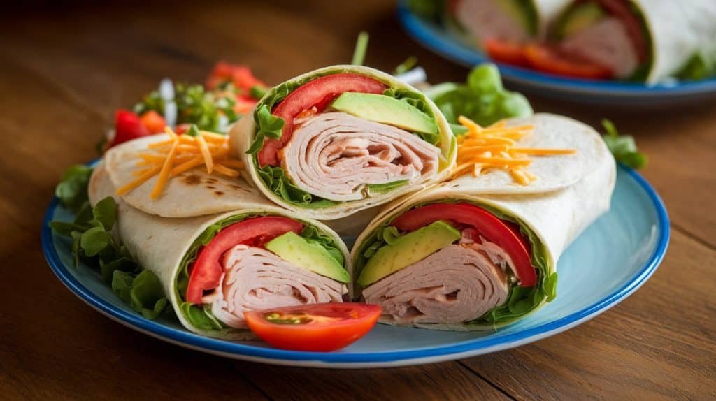 Turkey and Avocado Wraps