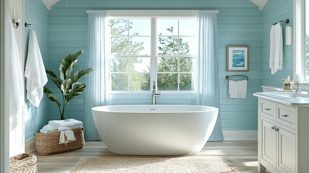 coastal cottage bathroom