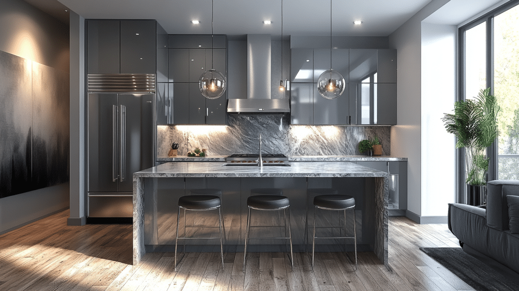 grey kitchen