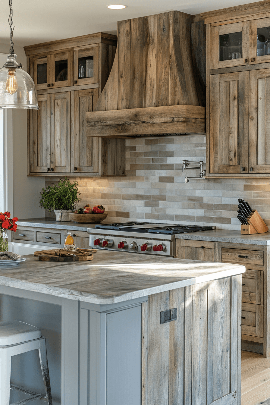 rustic kitchen cabinets