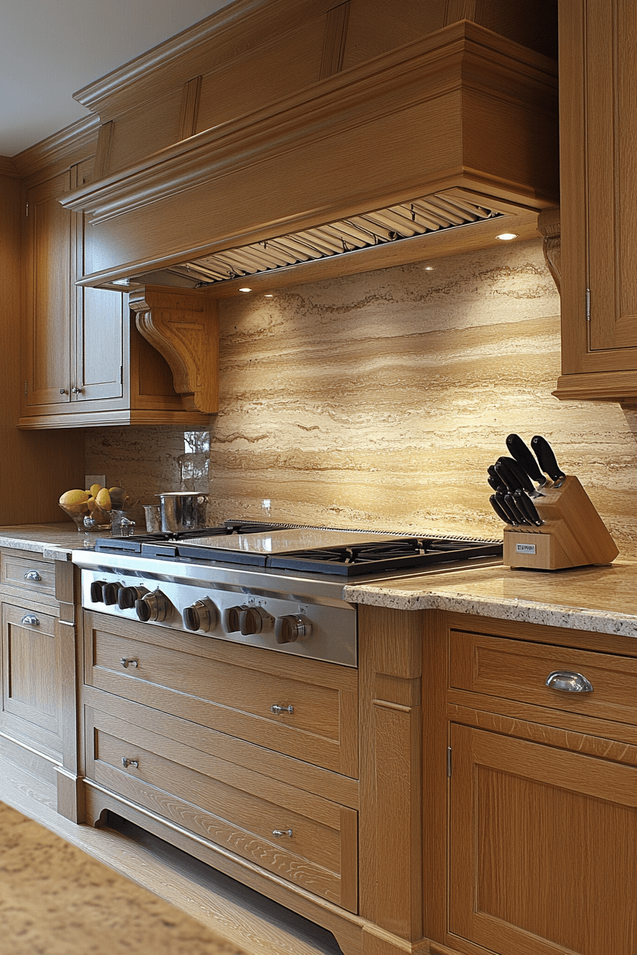 honey oak kitchen cabinets