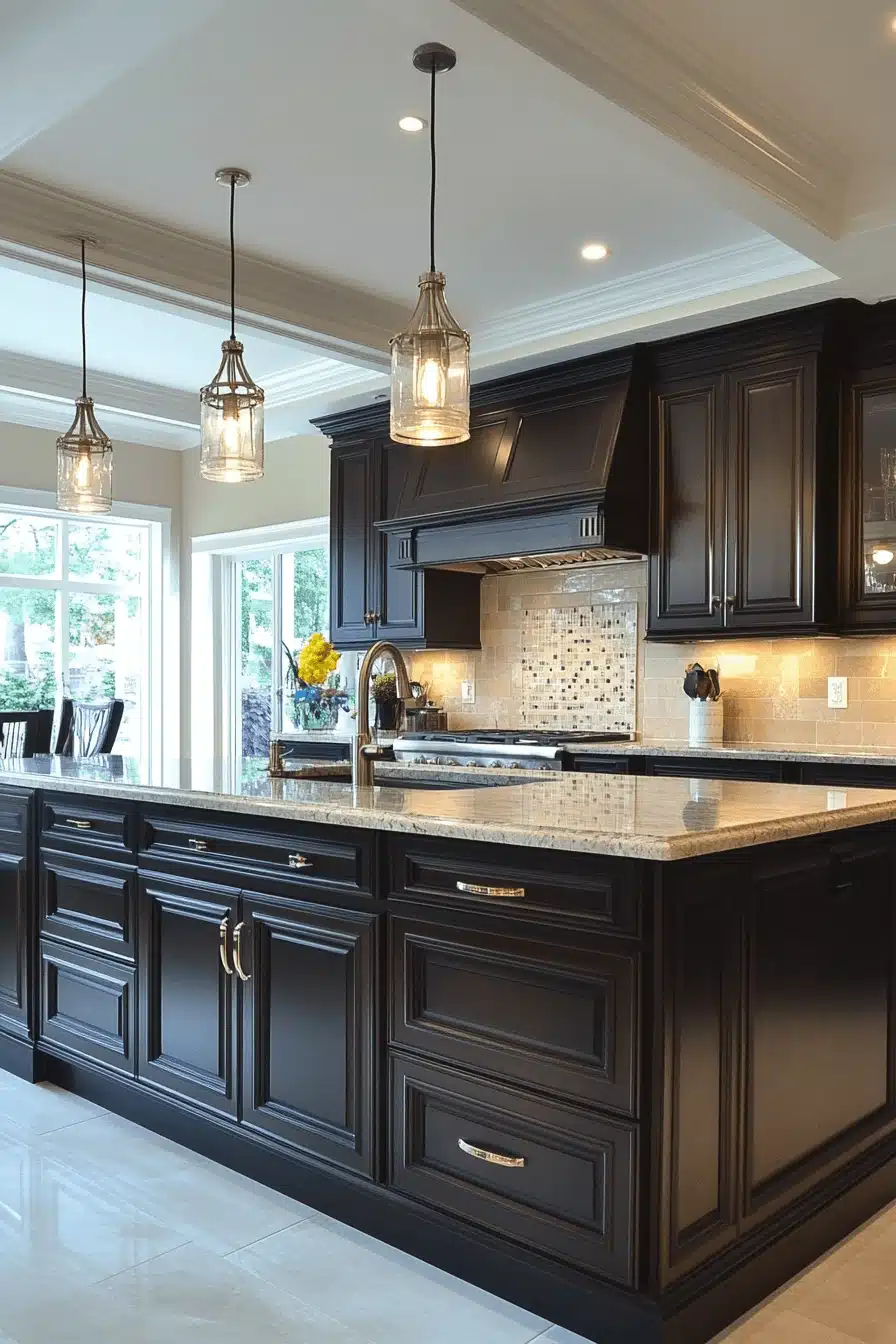 29 Dark Wood Kitchen Cabinets for a Distinguished and Elegant Kitchen 1 dark wood kitchen cabinets