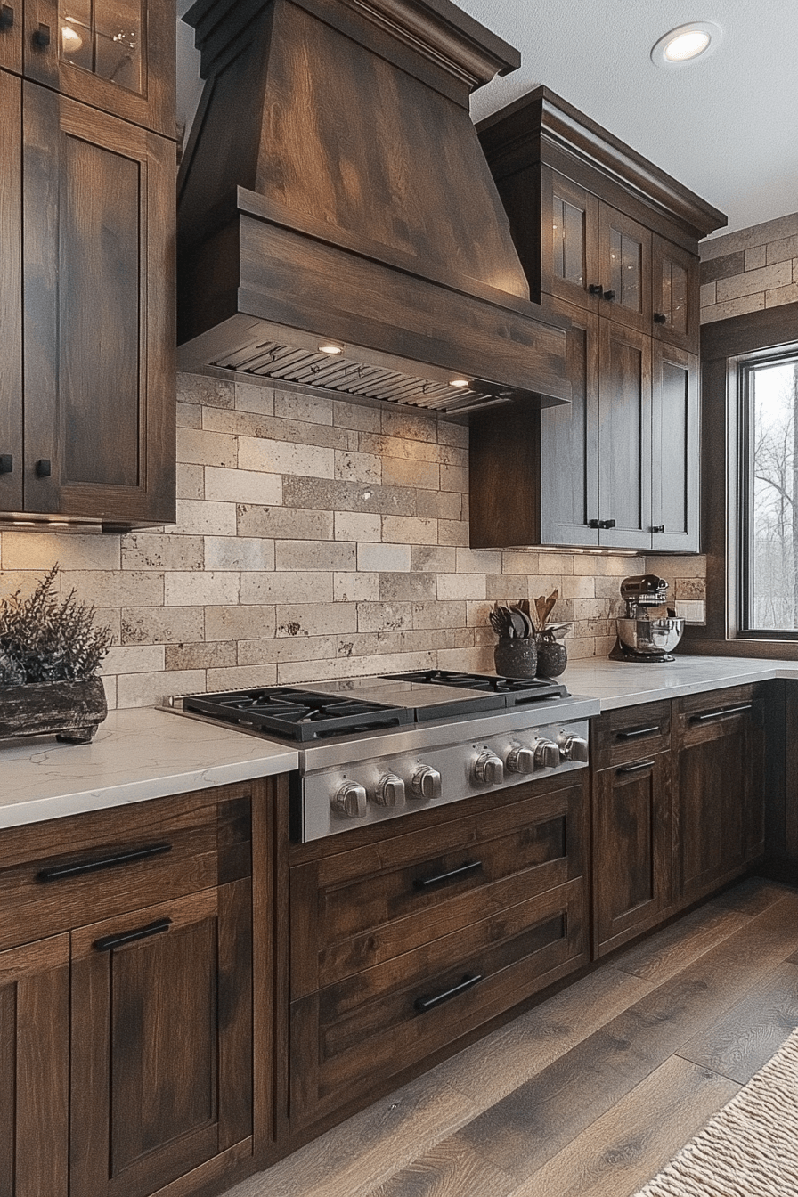 29 Brown Cabinets Kitchen Ideas to Enhance Your Home’s Coziness 10 brown cabinets kitchen