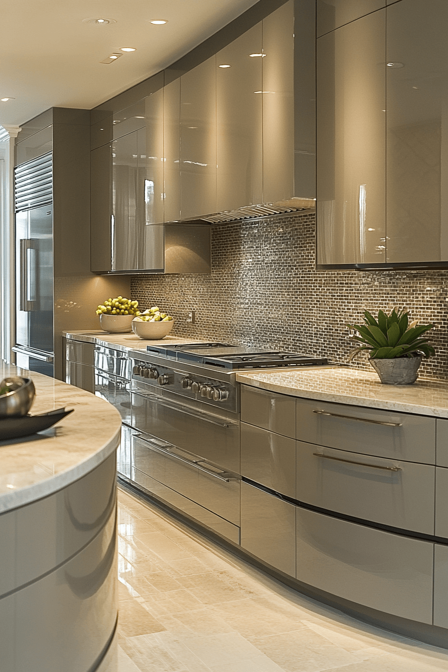 29 Greige Kitchen Cabinets That Bring Light and Airiness 10 greige kitchen cabinets