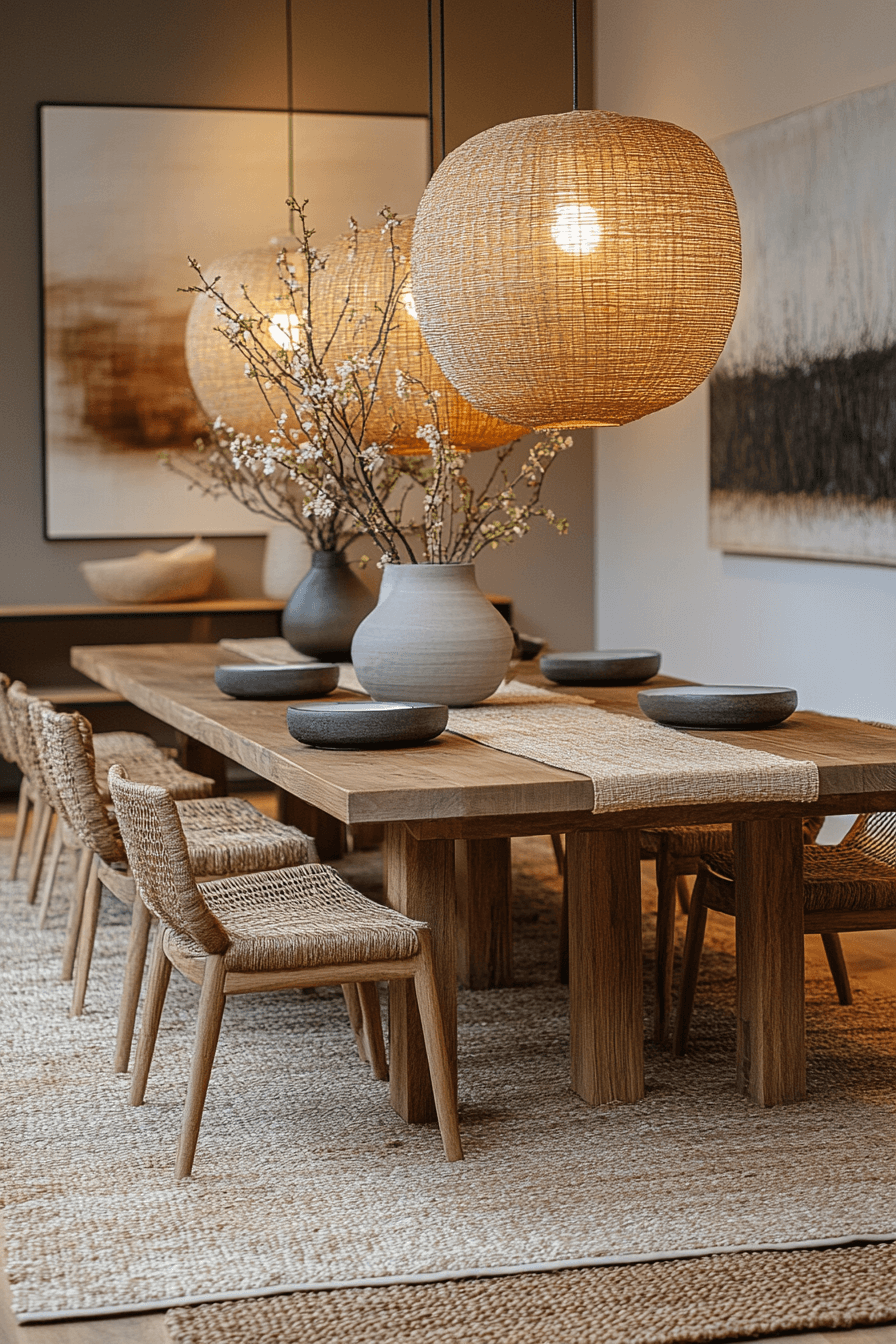 29 Japandi Dining Room Ideas for a Chic and Tranquil Space 10 japandi dining room