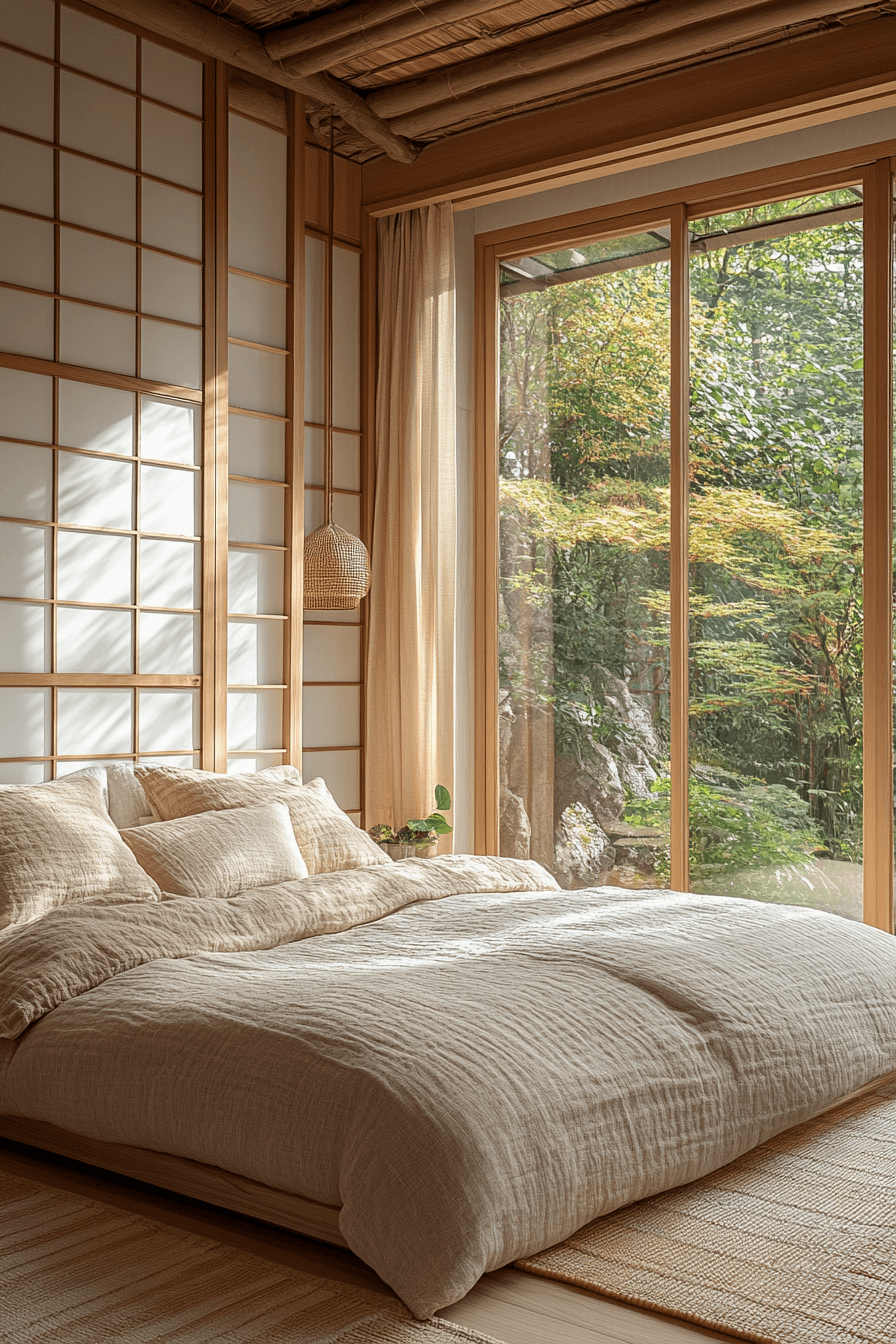 29 Japandi Bedroom Ideas to Create a Peaceful Sleep Sanctuary 10 japandi bedroom