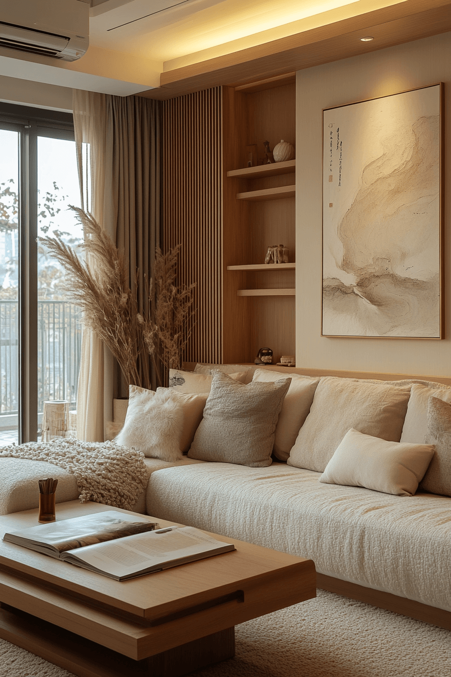 29 Japandi Living Room Ideas to Create a Calm and Balanced Space 10 japandi living room