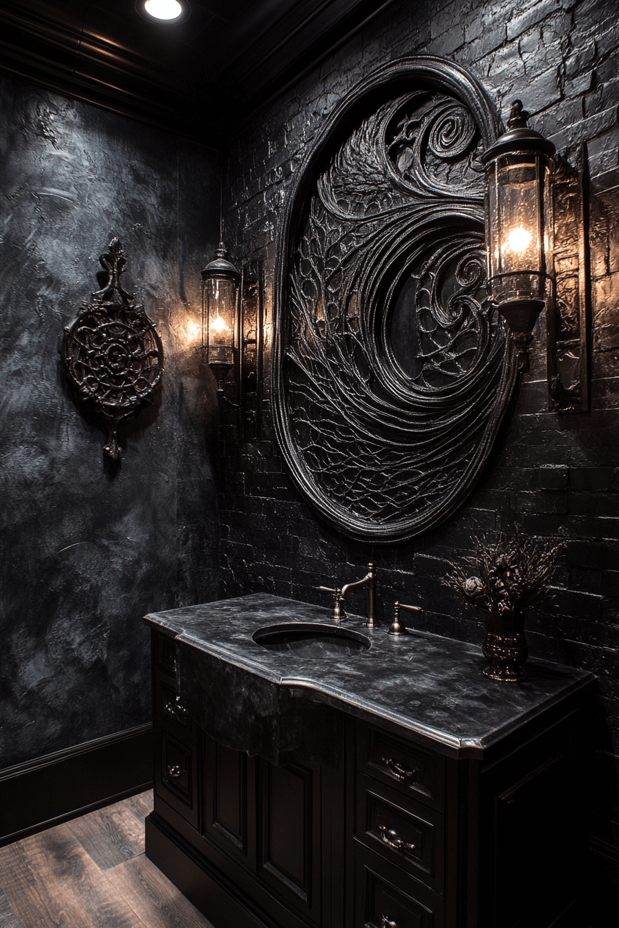 29 Whimsigoth Bathroom Ideas That Embrace the Unexpected with Grace 11 whimsigoth bathroom
