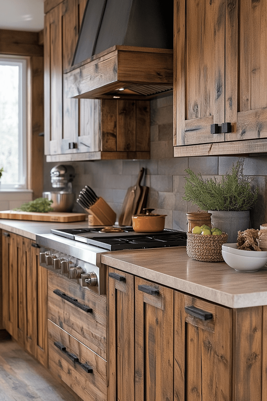 rustic kitchen cabinets