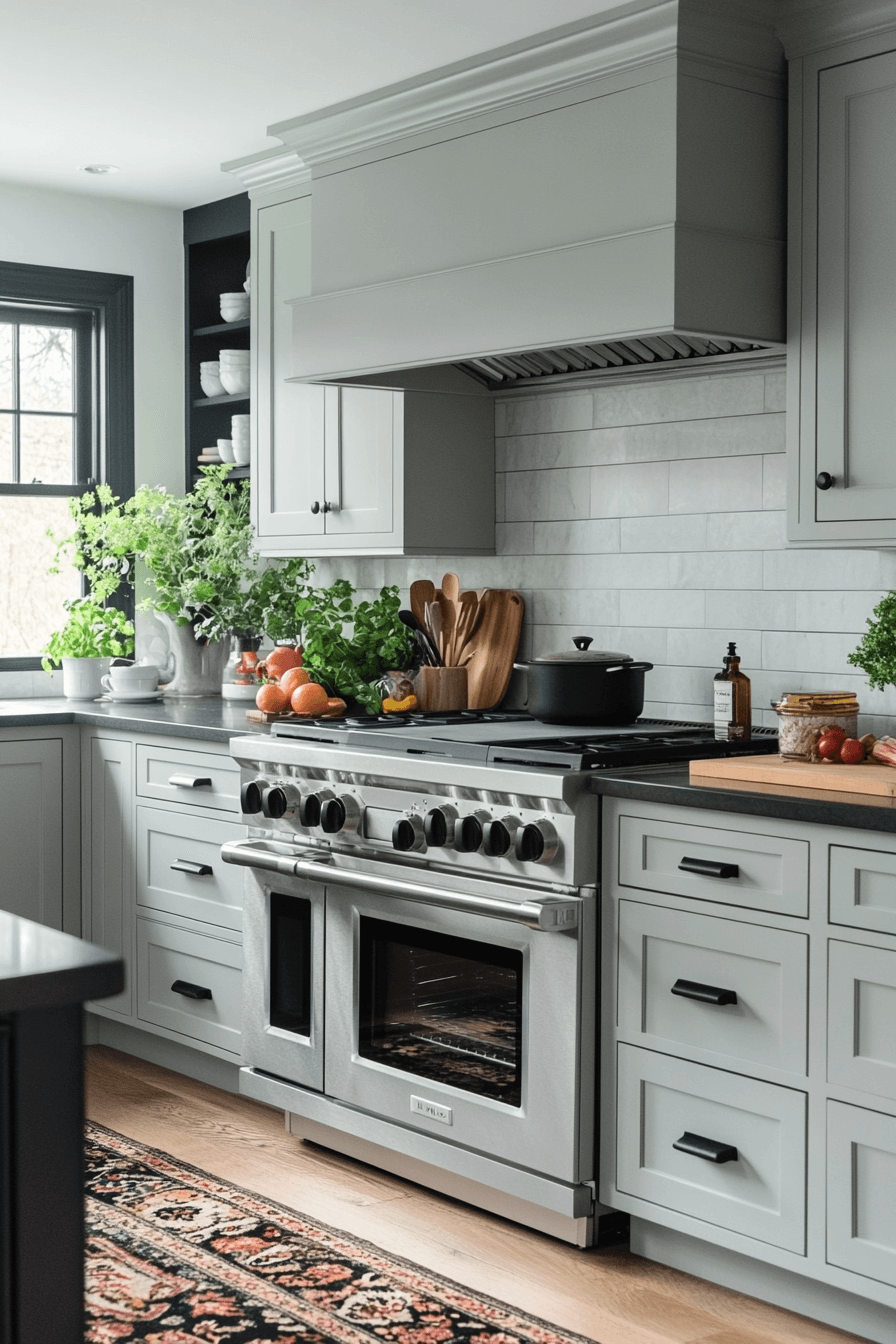 29 Gray Kitchen Cabinets to Inspire a Cool and Collected Vibe 11 gray kitchen cabinets