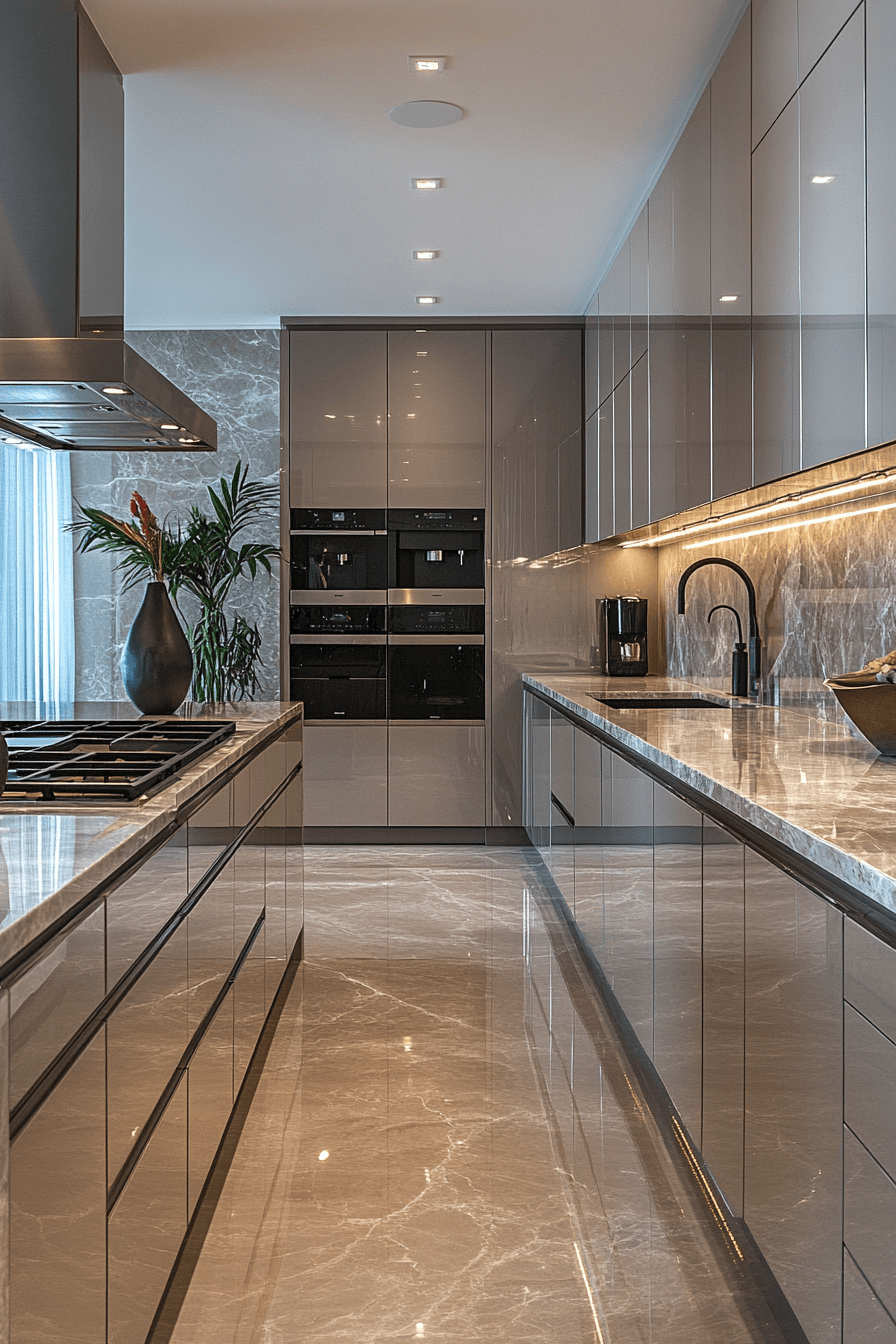 29 Greige Kitchen Cabinets That Bring Light and Airiness 11 greige kitchen cabinets