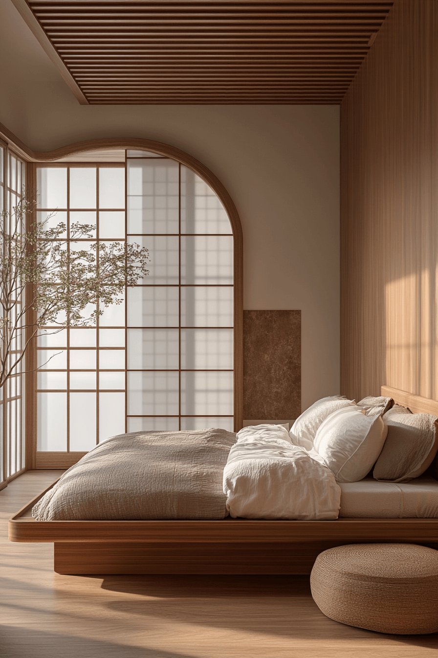 29 Japandi Bedroom Ideas to Create a Peaceful Sleep Sanctuary 12 japandi bedroom
