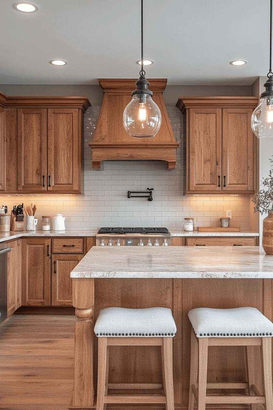 29 Brown Cabinets Kitchen Ideas to Enhance Your Home’s Coziness 12 brown cabinets kitchen