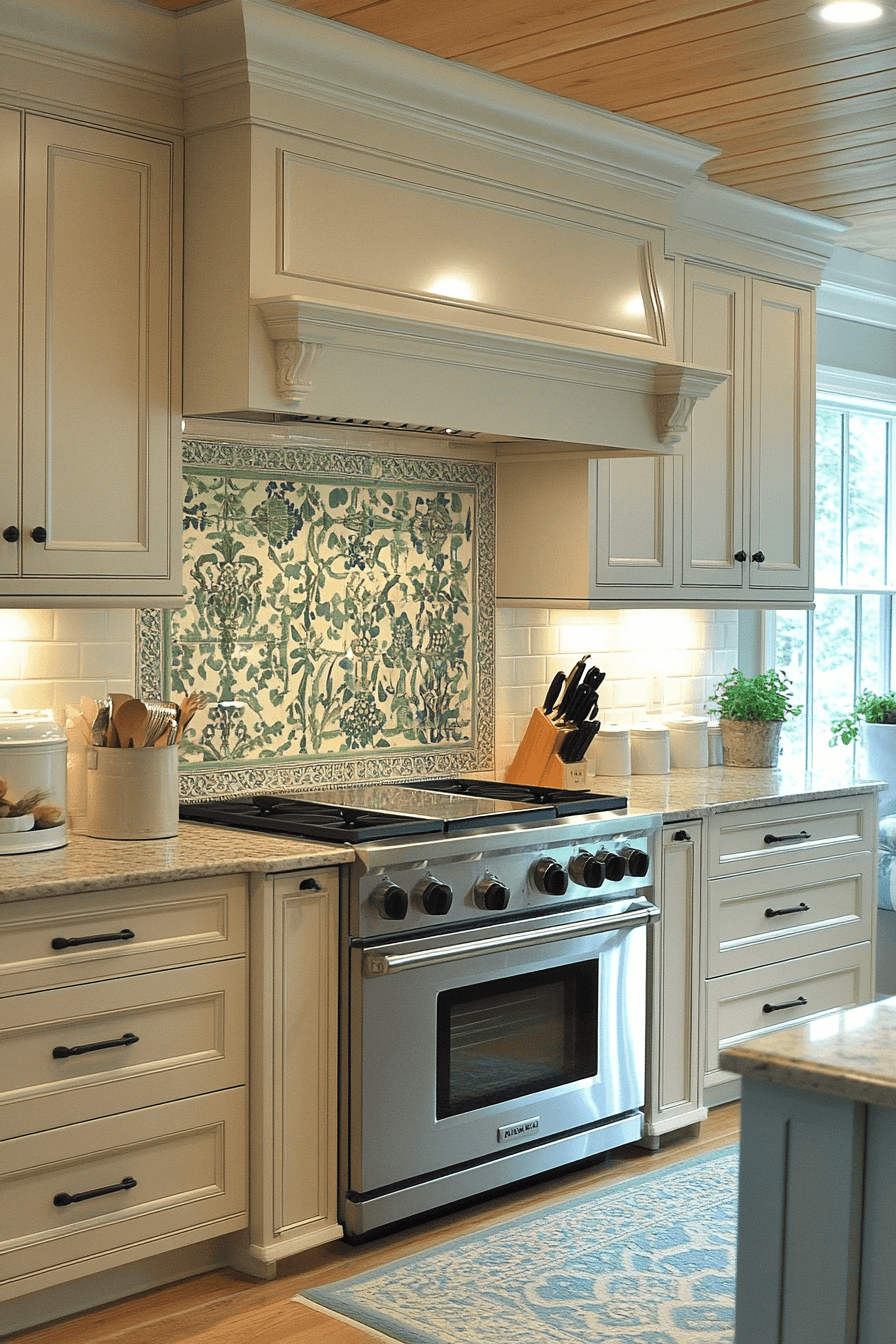 beige kitchen cabinets