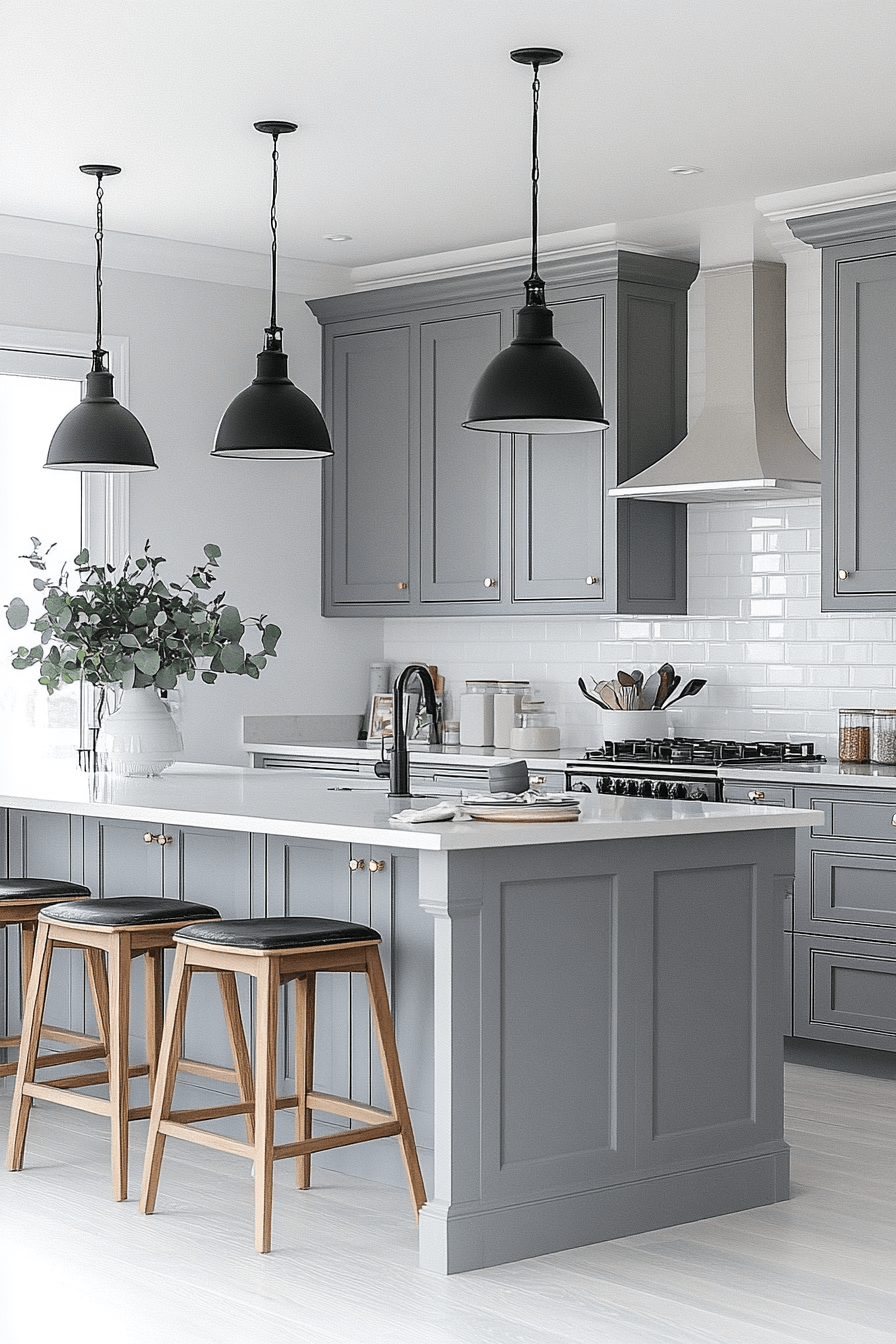 29 Gray Kitchen Cabinets to Inspire a Cool and Collected Vibe 12 gray kitchen cabinets