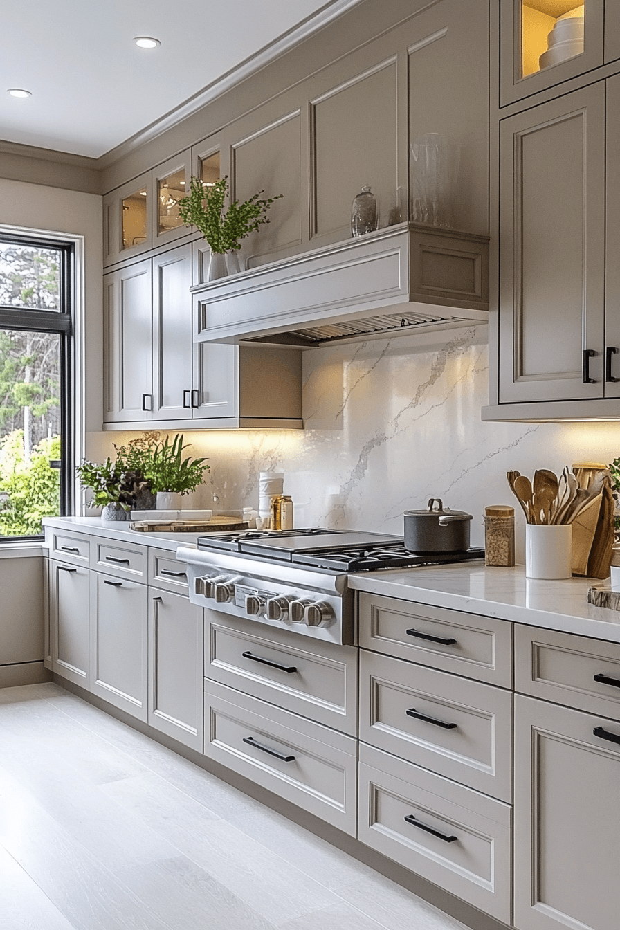 29 Light Taupe Kitchen Cabinets for a Timeless Neutral Upgrade 13 light taupe kitchen cabinets