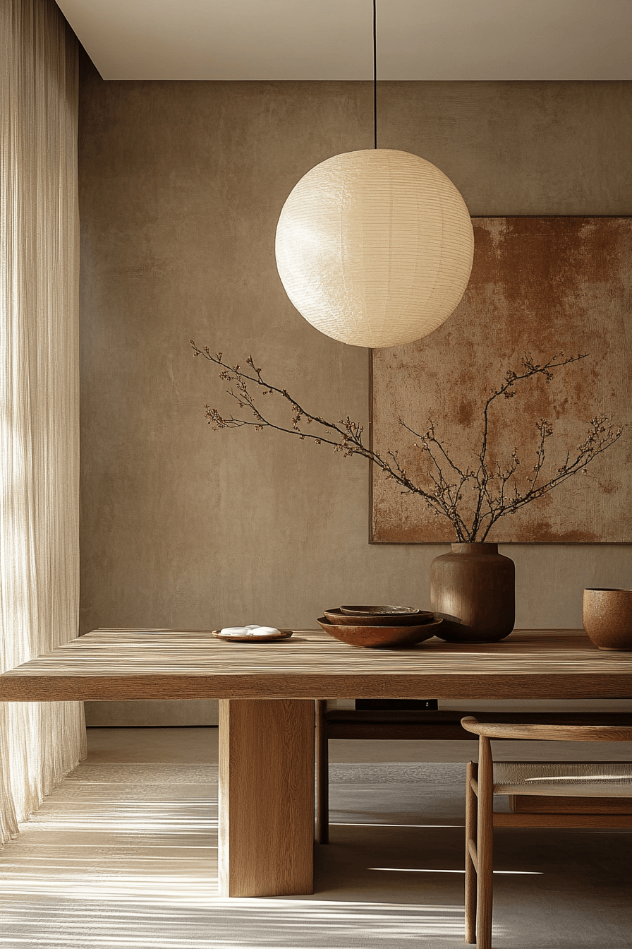 29 Japandi Dining Room Ideas for a Chic and Tranquil Space 13 japandi dining room