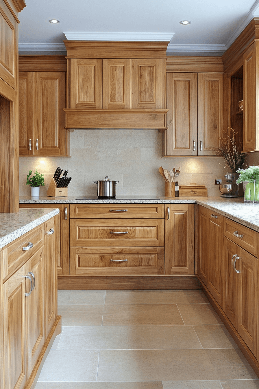 29 Light Wood Kitchen Cabinets to Brighten Up Your Cooking Space 13 light wood kitchen cabinets