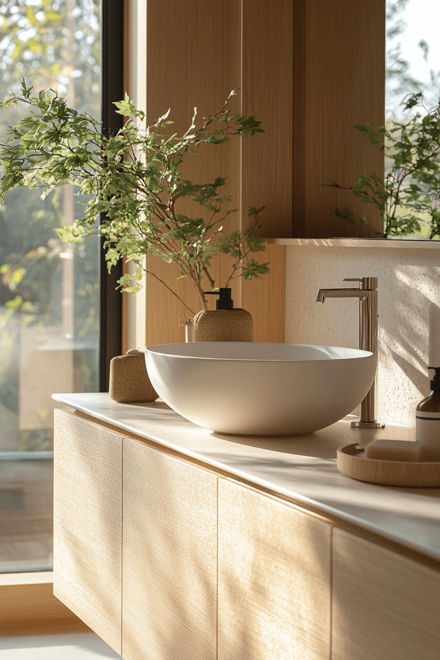 29 Japandi Bathroom Ideas to Inspire a Relaxing Home Upgrade 14 japandi bathroom