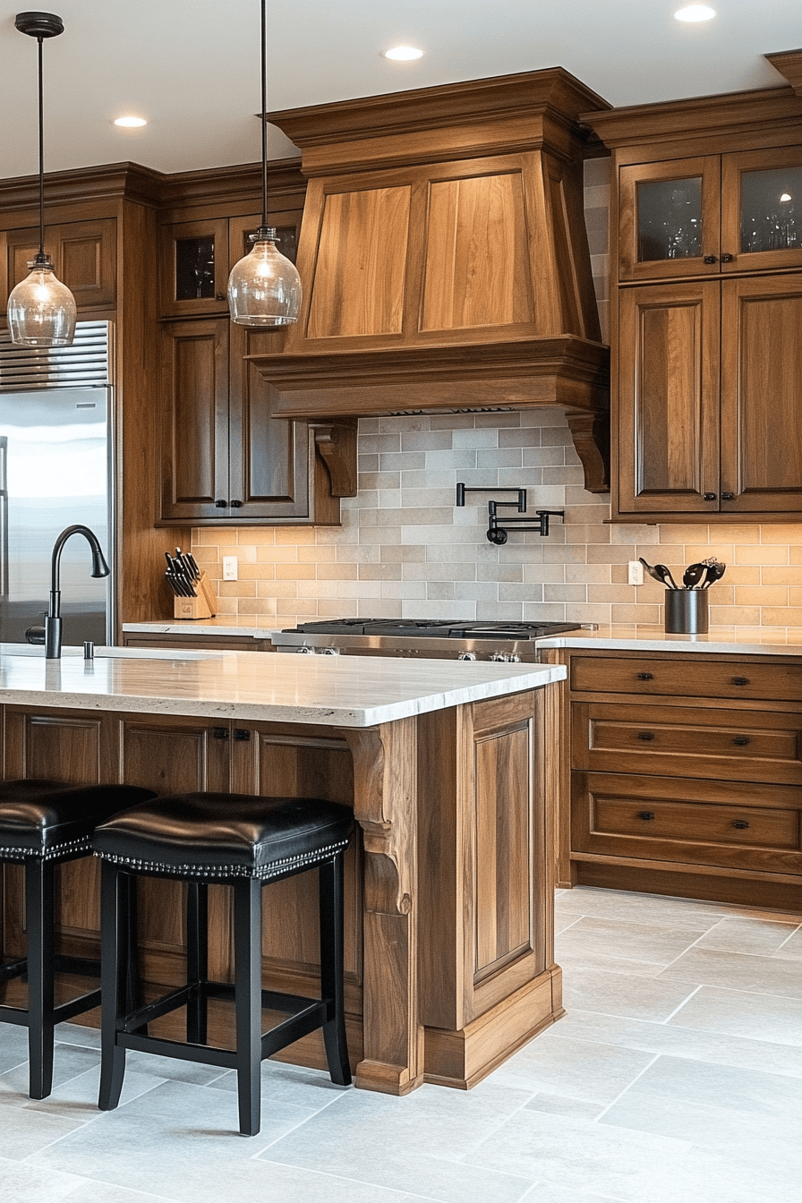 honey oak kitchen cabinets