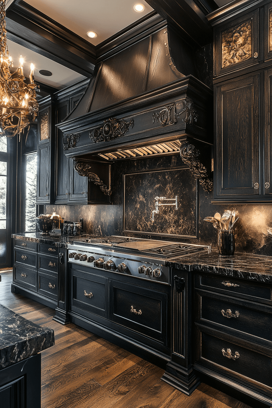 29 Dark Wood Kitchen Cabinets for a Distinguished and Elegant Kitchen 14 dark wood kitchen cabinets