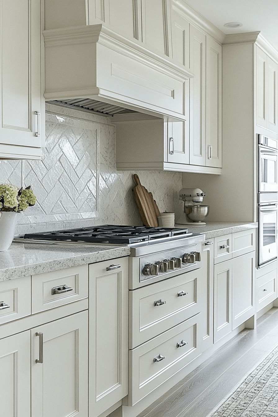 antique white kitchen cabinets