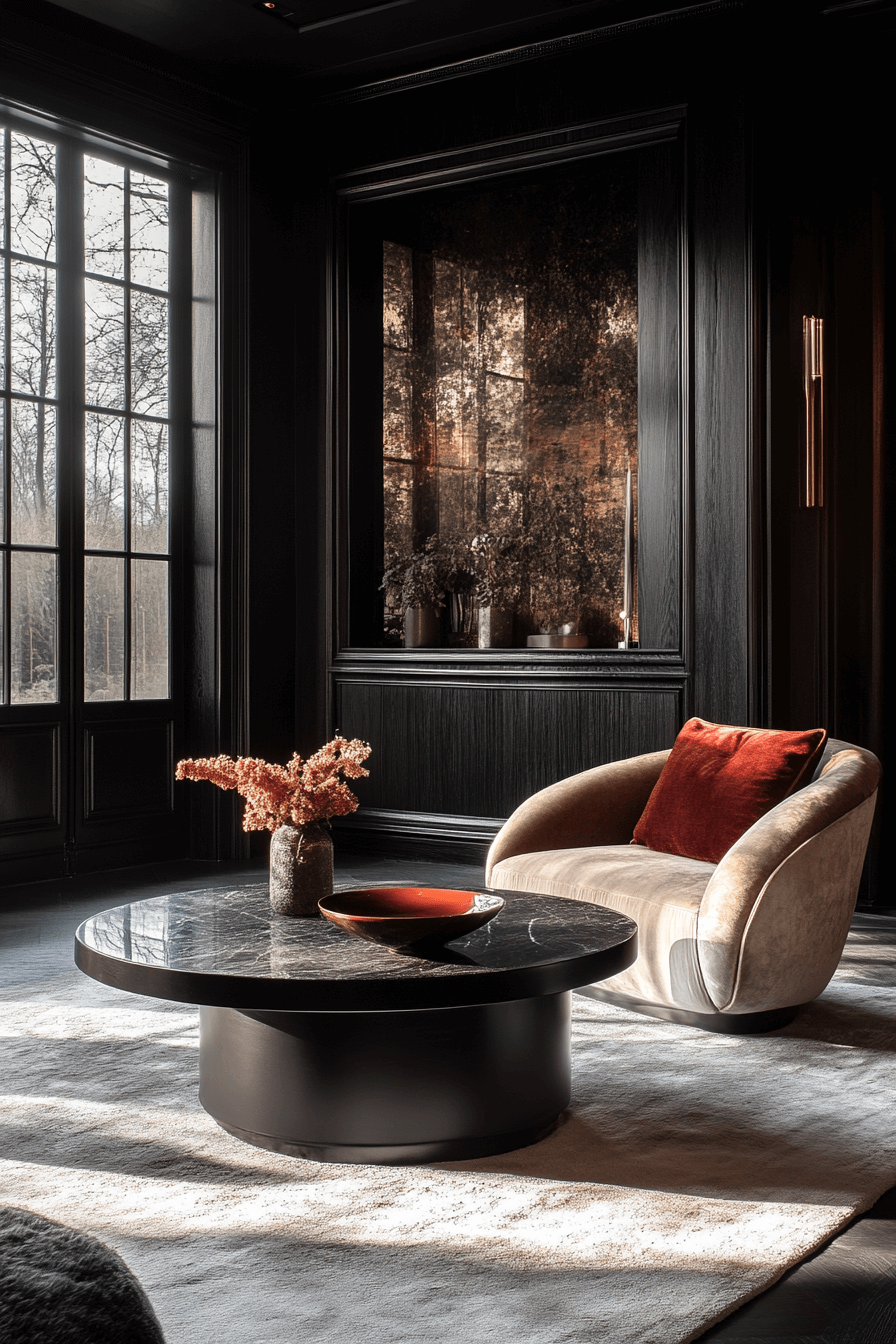 29 Whimsigoth Living Room Ideas to Embrace Soft Shadows and Vintage Vibes 14 whimsigoth living room