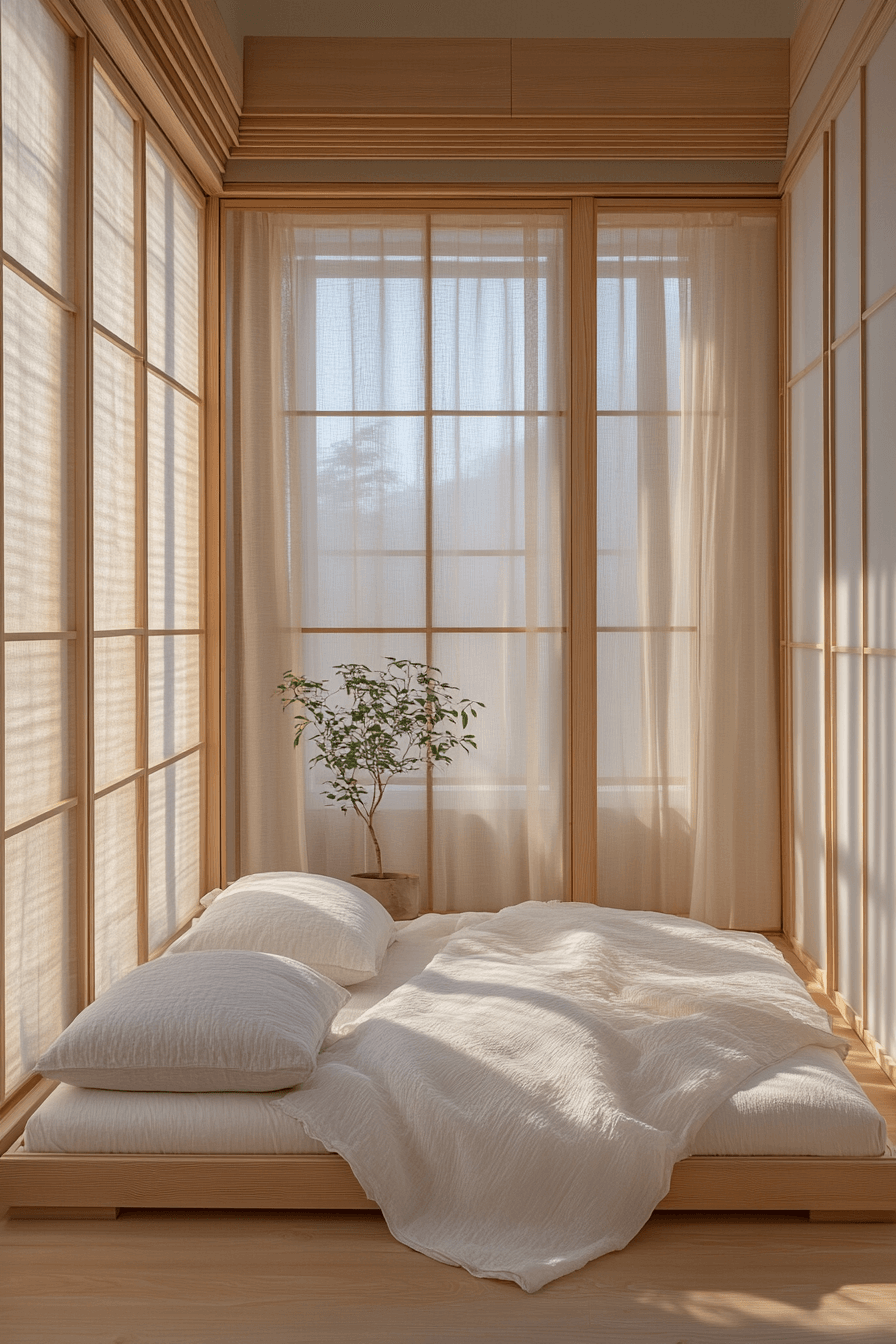 29 Japandi Bedroom Ideas to Create a Peaceful Sleep Sanctuary 16 japandi bedroom