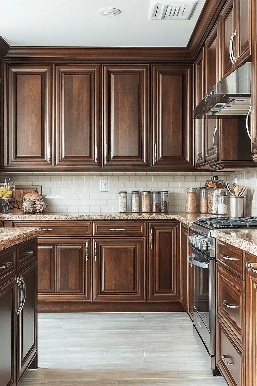 29 Dark Wood Kitchen Cabinets for a Distinguished and Elegant Kitchen 16 dark wood kitchen cabinets