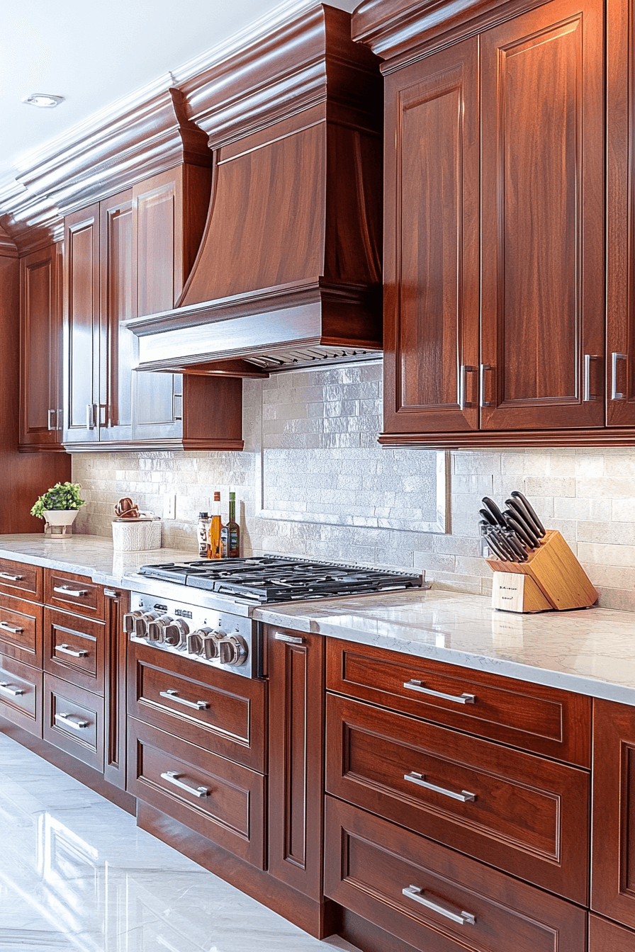 natural wood kitchen cabinets
