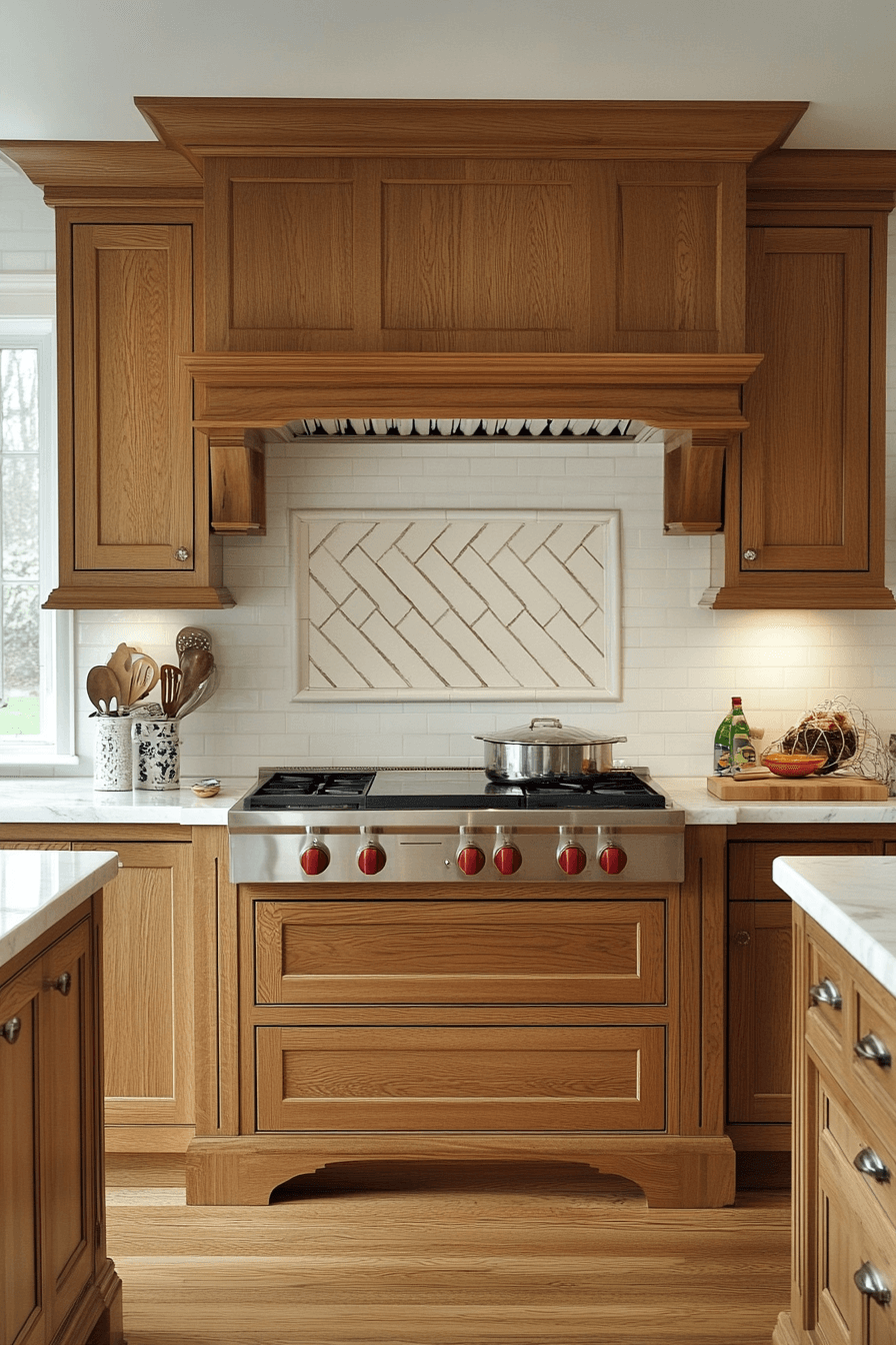 honey oak kitchen cabinets