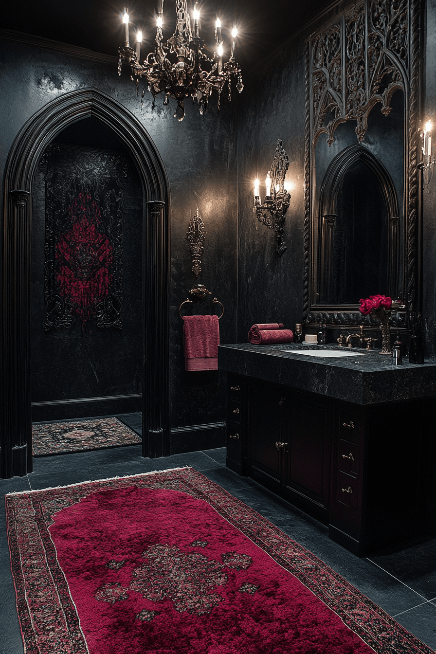 29 Whimsigoth Bathroom Ideas That Embrace the Unexpected with Grace 16 whimsigoth bathroom