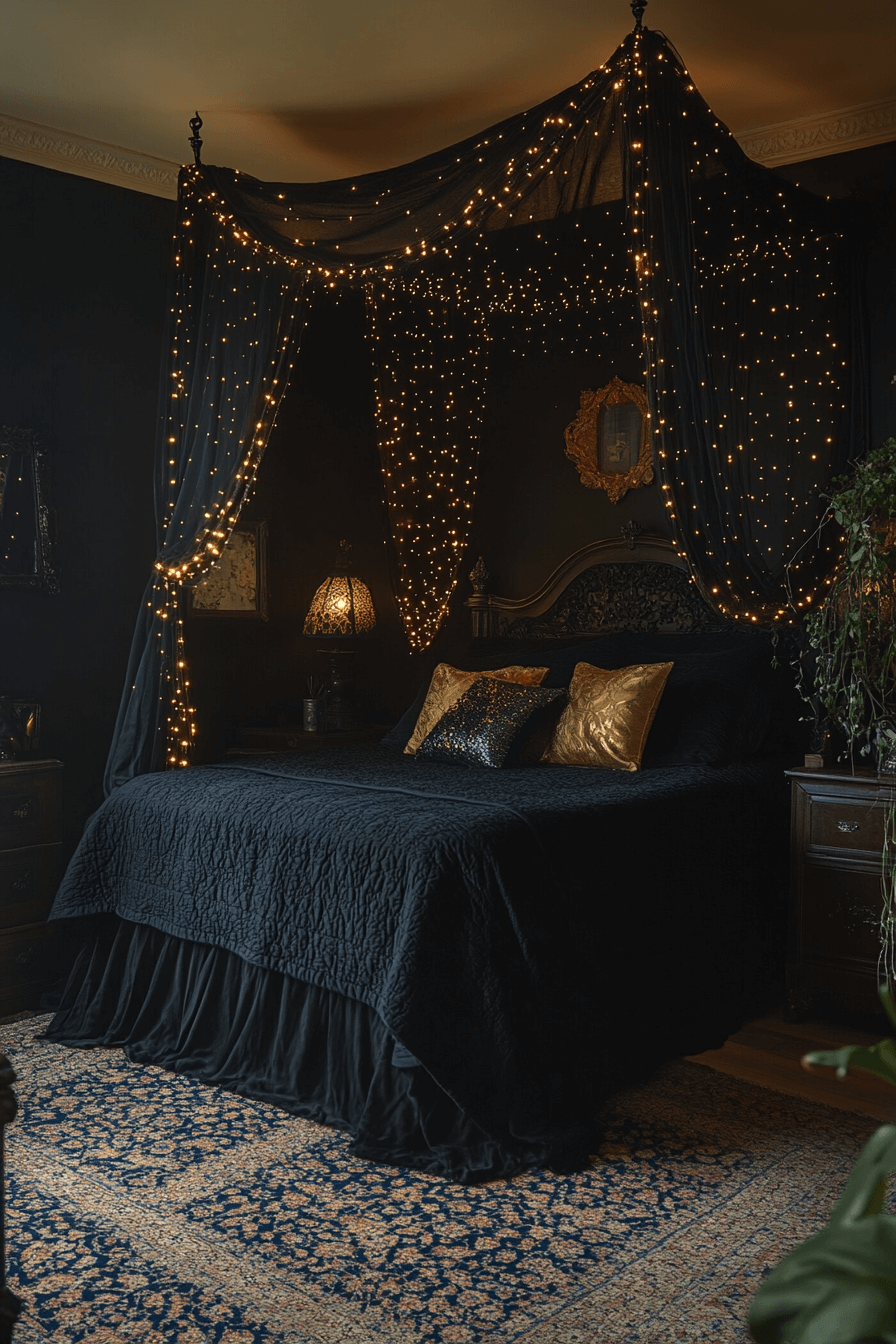 29 Whimsigoth Decor Ideas That Blend Dark Elegance with Whimsy 16 whimsigoth decor